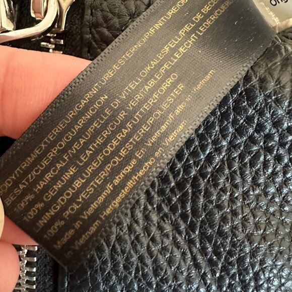 Aimee Kestenberg Genuine Fur Crossbody Purse Shoulder Bag Rainbow Speckle Print - Picture 10 of 13